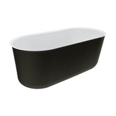 Windsor Freestanding Acrylic Bath, 1500mm, Matte Black